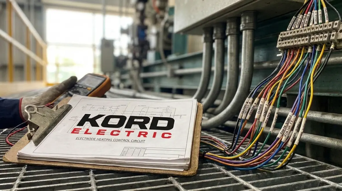 Control panel designed to meet NFPA 70 electrode heating safety requirements
