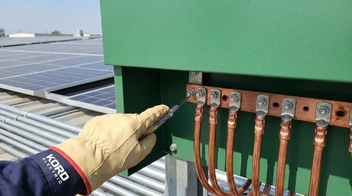 NFPA 70 Section 690.42 PV grounding connection point