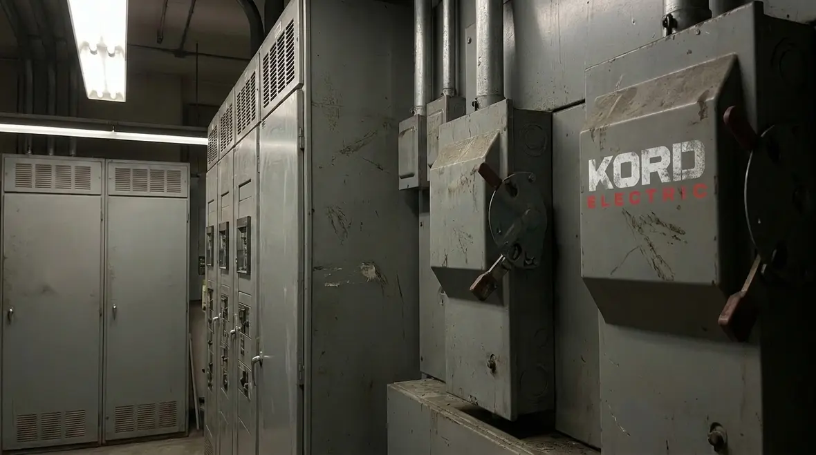 PV feeders, disconnects, and labeling in an electrical room