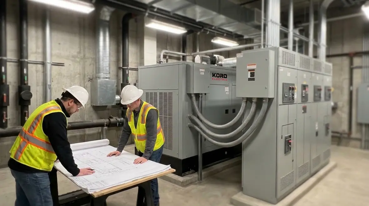 Fuel cell power integrated with commercial switchgear and distribution equipment