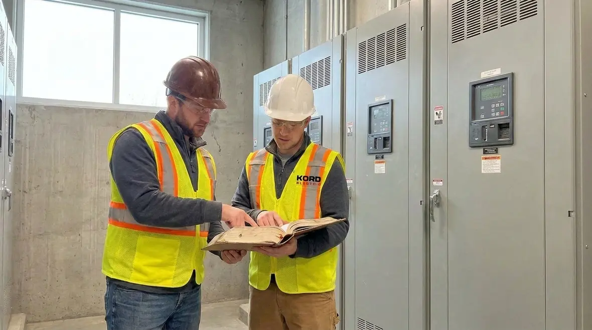 Fuel cell equipment room with integrated electrical and fire safety controls