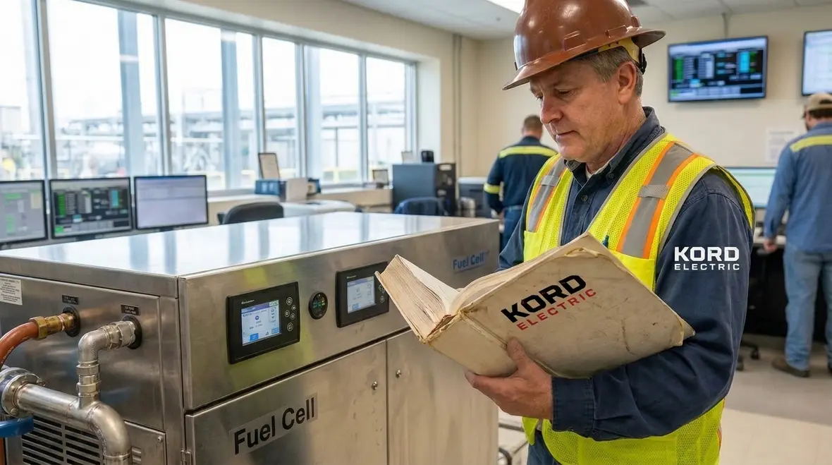 Commercial electrical room designed to meet NFPA 70 fuel cell circuit requirements
