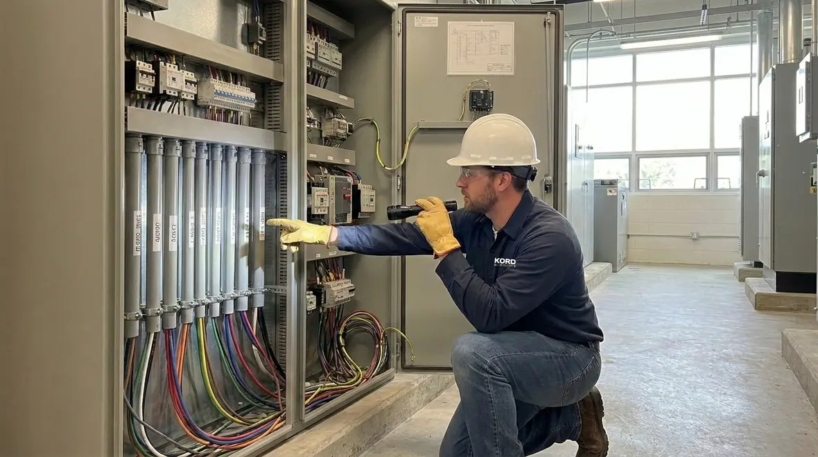 Inverter and converter cabinets integrated into a commercial wind electric system