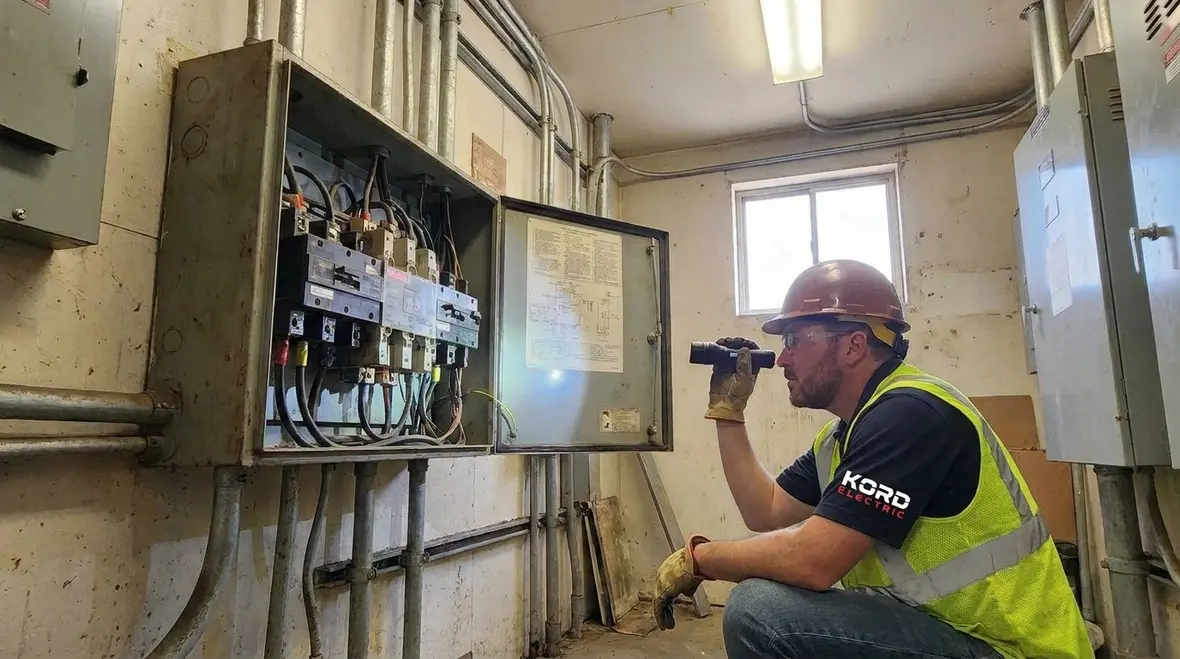 Commercial fire pump electrical power sources arranged for NEC reliability