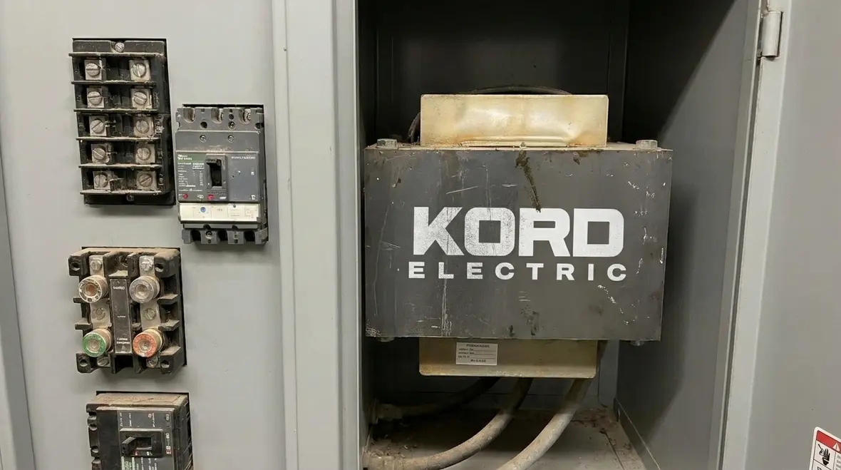 Commissioning team testing fire pump transformer and power continuity