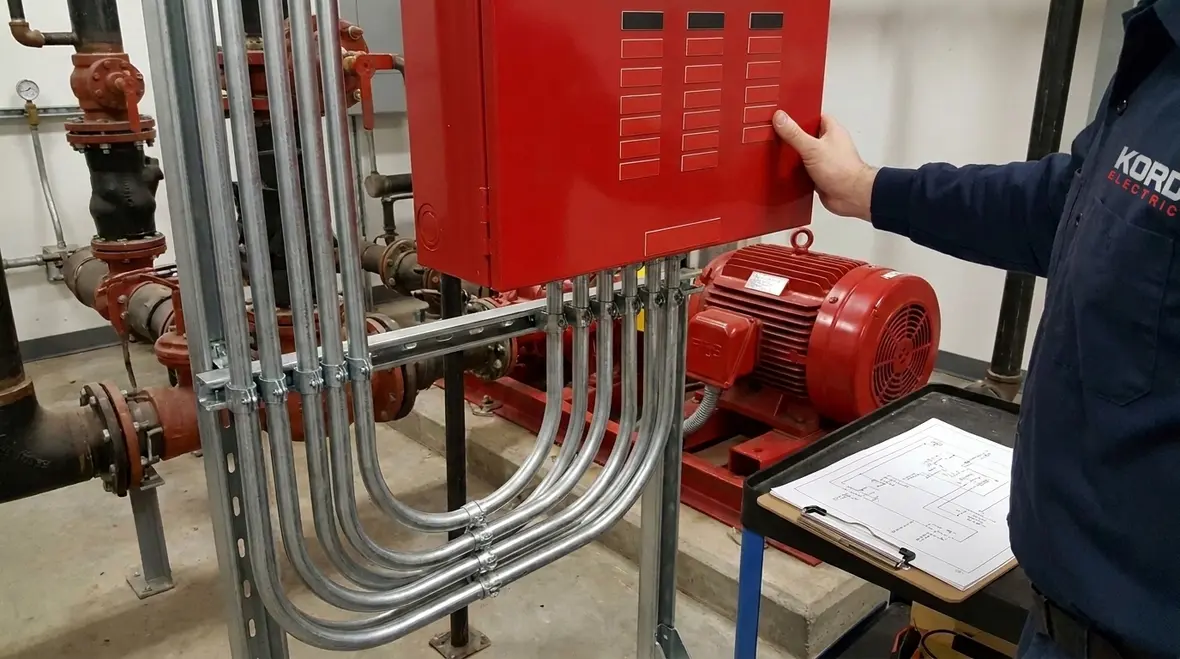 NFPA 70 Section 695.7 fire pump power wiring